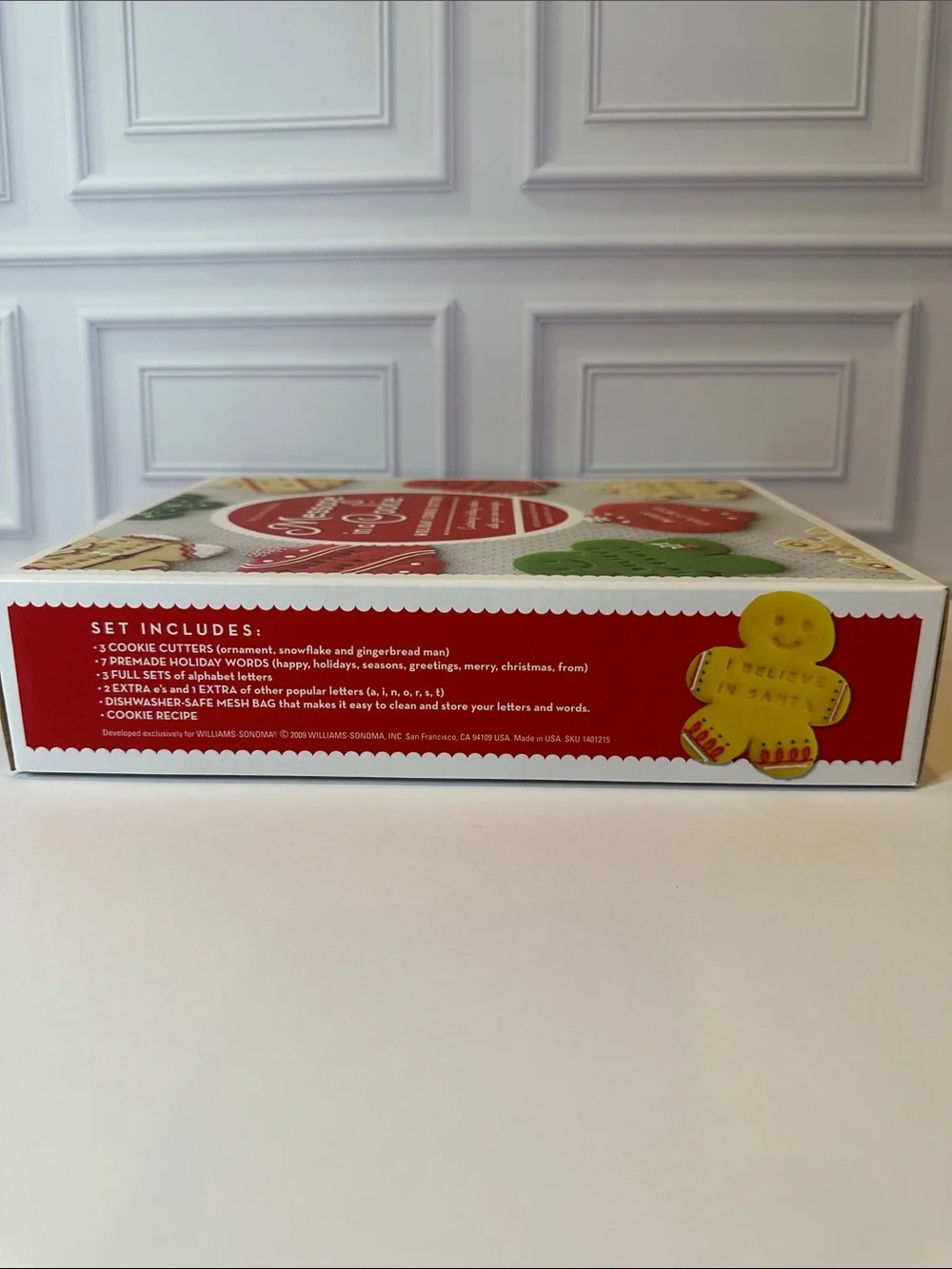 Williams Sonoma “Message in a Cookie” Holiday Message Cookie Cutters Boxed Set 1